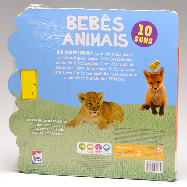 Livro com sons de animais para bebe Outlet