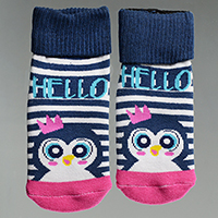 Meia Soquete Pinguim- M1502