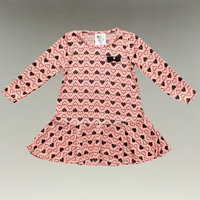 Vestido Manga Longa Coração - 45316